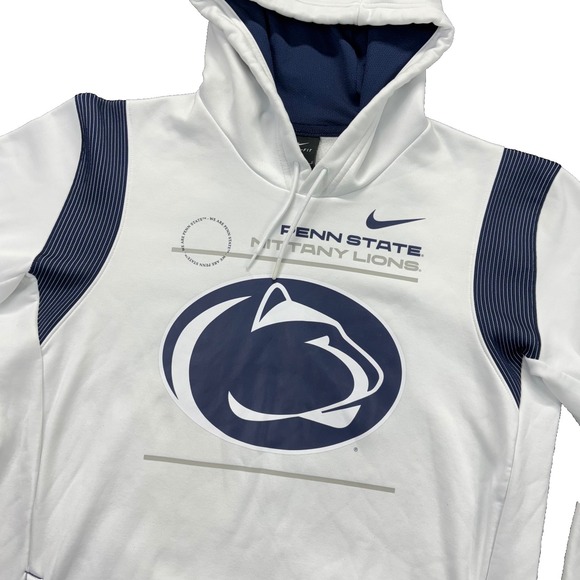 Nike Other - Nike Hoodie Mens L Penn State Nittany Lions White Dri-FIT Pullover On Field